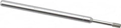 Made in USA - 0.157" Head Thickness Diamond (Abrasive) Grinding Pin - 1/8" Shank Diam Fine Grade, 120 Grit - Americas Industrial Supply