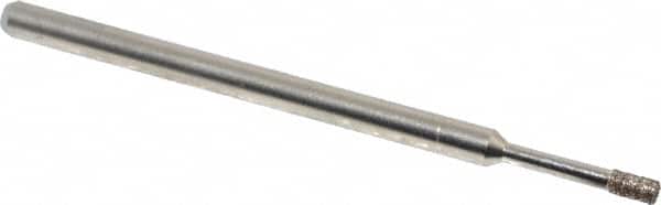 Made in USA - 0.157" Head Thickness CBN Grinding Pin - 1/8" Shank Diam Fine Grade, 120 Grit - Americas Industrial Supply