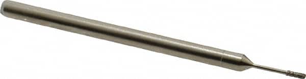 Made in USA - 0.157" Head Thickness CBN Grinding Pin - 1/8" Shank Diam Fine Grade, 120 Grit - Americas Industrial Supply