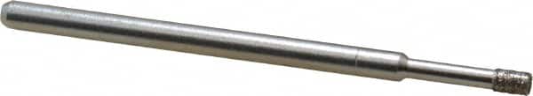 Made in USA - 0.157" Head Thickness CBN Grinding Pin - 1/8" Shank Diam Fine Grade, 120 Grit - Americas Industrial Supply