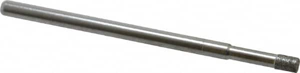 Made in USA - 1/8" Head Diam x 0.157" Head Thickness Diamond (Abrasive) Grinding Pin - 1/8" Shank Diam Fine Grade, 120 Grit - Americas Industrial Supply