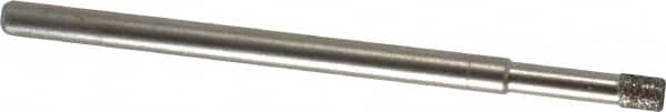 Made in USA - 1/8" Head Diam x 0.157" Head Thickness CBN Grinding Pin - 1/8" Shank Diam Fine Grade, 120 Grit - Americas Industrial Supply