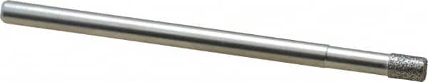 Made in USA - 1/8" Head Diam x 0.197" Head Thickness CBN Grinding Pin - 1/8" Shank Diam Fine Grade, 120 Grit - Americas Industrial Supply