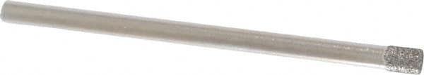 Made in USA - 0.14" Head Diam x 0.197" Head Thickness CBN Grinding Pin - 1/8" Shank Diam Fine Grade, 120 Grit - Americas Industrial Supply
