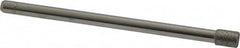 Made in USA - 0.157" Head Diam x 0.197" Head Thickness Diamond (Abrasive) Grinding Pin - 1/8" Shank Diam Fine Grade, 120 Grit - Americas Industrial Supply