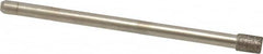 Made in USA - 0.157" Head Diam x 0.197" Head Thickness CBN Grinding Pin - 1/8" Shank Diam Fine Grade, 120 Grit - Americas Industrial Supply