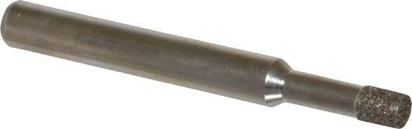Made in USA - 0.177" Head Diam x 1/4" Head Thickness CBN Grinding Pin - 1/4" Shank Diam Fine Grade, 120 Grit - Americas Industrial Supply