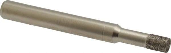 Made in USA - 0.197" Head Diam x 1/4" Head Thickness CBN Grinding Pin - 1/4" Shank Diam Fine Grade, 120 Grit - Americas Industrial Supply