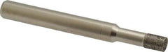 Made in USA - 0.197" Head Diam x 1/4" Head Thickness CBN Grinding Pin - 1/4" Shank Diam Fine Grade, 120 Grit - Americas Industrial Supply
