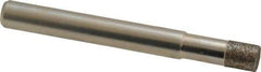 Made in USA - 1/4" Head Diam x 0.275" Head Thickness CBN Grinding Pin - 1/4" Shank Diam Fine Grade, 120 Grit - Americas Industrial Supply