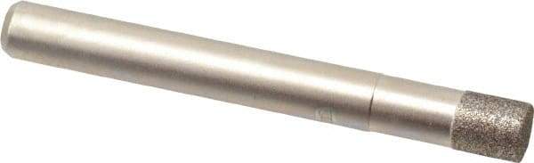 Made in USA - 1/4" Head Diam x 0.275" Head Thickness CBN Grinding Pin - 1/4" Shank Diam Fine Grade, 120 Grit - Americas Industrial Supply
