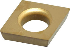 Kennametal - CDHB1.20.60.5 Grade KC730 Carbide Turning Insert - TiN Finish, 80° Diamond, 5/32" Inscr Circle, 0.04 Thick, 0.0079" Corner Radius - Americas Industrial Supply