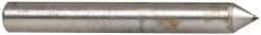 Made in USA - 1" Long x 1/8" Shank Diam Single Point Diamond Dresser - 60° Included Angle - Americas Industrial Supply