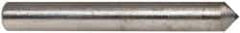 Made in USA - 1" Long x 1/8" Shank Diam Single Point Diamond Dresser - 90° Included Angle - Americas Industrial Supply