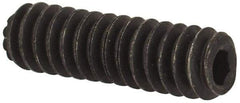 Value Collection - #4-40 UNC, 3/8" OAL, Knurled Cup Point Set Screw - Grade 8 Alloy Steel, 0.05" Key - Americas Industrial Supply