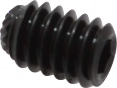 Value Collection - #8-32 UNC, 1/4" OAL, Knurled Cup Point Set Screw - Grade 8 Alloy Steel, 5/64" Key - Americas Industrial Supply