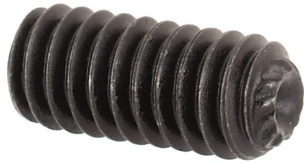 Value Collection - #8-32 UNC, 3/8" OAL, Knurled Cup Point Set Screw - Grade 8 Alloy Steel, 5/64" Key - Americas Industrial Supply