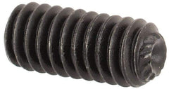 Value Collection - #8-32 UNC, 3/8" OAL, Knurled Cup Point Set Screw - Grade 8 Alloy Steel, 5/64" Key - Americas Industrial Supply