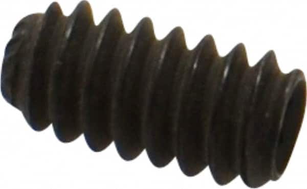 Value Collection - #10-24 UNC, 3/8" OAL, Knurled Cup Point Set Screw - Grade 8 Alloy Steel, 3/32" Key - Americas Industrial Supply