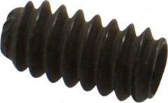 Value Collection - #10-24 UNC, 3/8" OAL, Knurled Cup Point Set Screw - Grade 8 Alloy Steel, 3/32" Key - Americas Industrial Supply