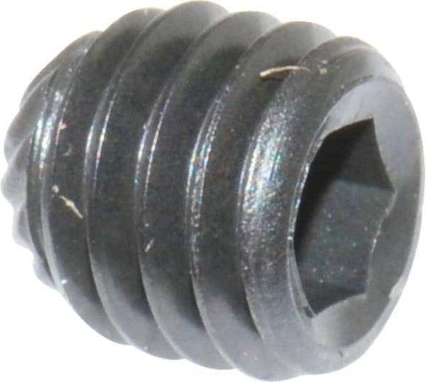 Value Collection - #10-32 UNF, 3/16" OAL, Knurled Cup Point Set Screw - Grade 8 Alloy Steel, 3/32" Key - Americas Industrial Supply