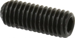 Value Collection - #10-32 UNF, 1/2" OAL, Knurled Cup Point Set Screw - Grade 8 Alloy Steel, 3/32" Key - Americas Industrial Supply