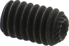 Value Collection - 5/16-18 UNC, 1/2" OAL, Knurled Cup Point Set Screw - Grade 8 Alloy Steel, 5/32" Key - Americas Industrial Supply