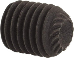 Value Collection - 5/16-24 UNF, 3/8" OAL, Knurled Cup Point Set Screw - Grade 8 Alloy Steel, 5/32" Key - Americas Industrial Supply