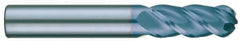 RobbJack - 5/8" Diam, 1-1/4" LOC, 3 Flute Solid Carbide Ball End Mill - AlTiN Finish, Single End, 3-1/2" OAL, 5/8" Shank Diam, Spiral Flute - Americas Industrial Supply