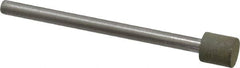 Made in USA - 1/4" Head Diam x 1/4" Head Thickness Diamond (Abrasive) Grinding Pin - 1/8" Shank Diam x 1-3/4" Shank Length, Very Fine Grade, 150 Grit - Americas Industrial Supply