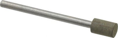 Made in USA - 1/4" Head Diam x 3/8" Head Thickness Diamond (Abrasive) Grinding Pin - 1/8" Shank Diam x 1-5/8" Shank Length, Very Fine Grade, 150 Grit - Americas Industrial Supply