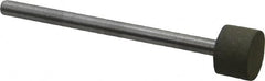 Made in USA - 3/8" Head Diam x 1/4" Head Thickness Diamond (Abrasive) Grinding Pin - 1/8" Shank Diam x 1-3/4" Shank Length, Very Fine Grade, 150 Grit - Americas Industrial Supply