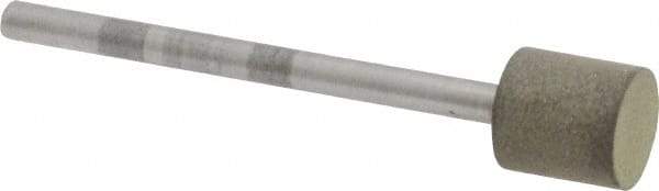 Made in USA - 3/8" Head Diam x 3/8" Head Thickness Diamond (Abrasive) Grinding Pin - 1/8" Shank Diam x 1-5/8" Shank Length, Very Fine Grade, 150 Grit - Americas Industrial Supply