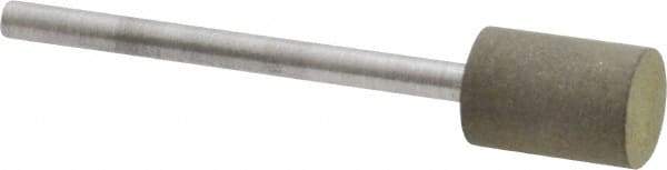 Made in USA - 3/8" Head Diam x 1/2" Head Thickness Diamond (Abrasive) Grinding Pin - 1/8" Shank Diam x 1-1/2" Shank Length, Very Fine Grade, 150 Grit - Americas Industrial Supply