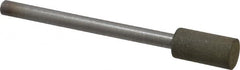 Made in USA - 1/4" Head Diam x 1/2" Head Thickness CBN Grinding Pin - 1/8" Shank Diam x 1-1/2" Shank Length, Very Fine Grade, 150 Grit - Americas Industrial Supply