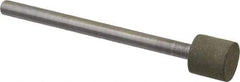 Made in USA - 0.312" Head Diam x 0.313" Head Thickness CBN Grinding Pin - 1/8" Shank Diam x 1.5625" Shank Length, Very Fine Grade, 150 Grit - Americas Industrial Supply