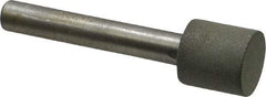 Made in USA - 1/2" Head Diam x 1/2" Head Thickness CBN Grinding Pin - 1/4" Shank Diam x 1-1/2" Shank Length, Very Fine Grade, 150 Grit - Americas Industrial Supply
