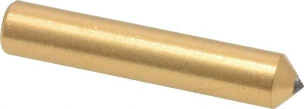 Norton - 1/3 Carat Single Point Diamond Dresser - 2" Long x 3/8" Shank Diam, Contains 3 Stones - Americas Industrial Supply