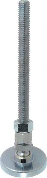 Gibraltar - 1/2-13 Bolt Thread, Studded Pivotal Stud Mount Leveling Pad & Mount - 3,500 Max Lb Capacity, 2" Base Diam - Americas Industrial Supply