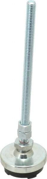 Gibraltar - 3/8-16 Bolt Thread, Studded Pivotal Stud Mount Leveling Pad & Mount - 1,500 Max Lb Capacity, 2" Base Diam - Americas Industrial Supply