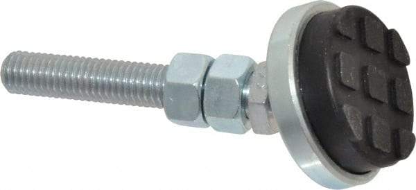 Gibraltar - 1/2-13 Bolt Thread, Studded Pivotal Stud Mount Leveling Pad & Mount - 3,000 Max Lb Capacity, 2" Base Diam - Americas Industrial Supply
