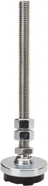 Gibraltar - 1/2-13 Bolt Thread, Studded Pivotal Stud Mount Leveling Pad & Mount - 3,000 Max Lb Capacity, 2" Base Diam - Americas Industrial Supply