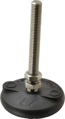 Gibraltar - 1/2-13 Bolt Thread, Studded Pivotal Stud Mount Leveling Pad & Mount - 5,000 Max Lb Capacity, 3" Base Diam - Americas Industrial Supply