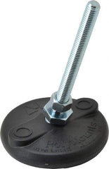 Gibraltar - 3/8-16 Bolt Thread, Studded Pivotal Stud Mount Leveling Pad & Mount - 5,000 Max Lb Capacity, 3" Base Diam - Americas Industrial Supply