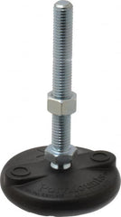 Gibraltar - 1/2-13 Bolt Thread, Studded Pivotal Stud Mount Leveling Pad & Mount - 5,000 Max Lb Capacity, 3" Base Diam - Americas Industrial Supply