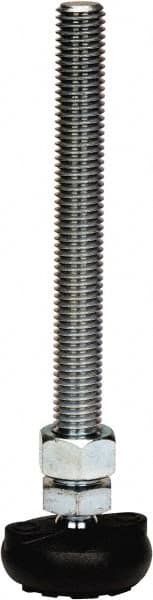 Gibraltar - 5/8-11 Bolt Thread, Studded Pivotal Stud Mount Leveling Pad & Mount - 4,000 Max Lb Capacity, 2" Base Diam - Americas Industrial Supply