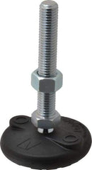 Gibraltar - 5/8-11 Bolt Thread, Studded Pivotal Stud Mount Leveling Pad & Mount - 5,000 Max Lb Capacity, 3" Base Diam - Americas Industrial Supply