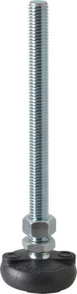 Gibraltar - 1/2-13 Bolt Thread, Studded Pivotal Stud Mount Leveling Pad & Mount - 4,000 Max Lb Capacity, 2" Base Diam - Americas Industrial Supply