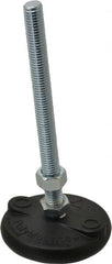 Gibraltar - 1/2-13 Bolt Thread, Studded Pivotal Stud Mount Leveling Pad & Mount - 5,000 Max Lb Capacity, 3" Base Diam - Americas Industrial Supply