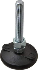 Gibraltar - 5/8-11 Bolt Thread, Studded Pivotal Stud Mount Leveling Pad & Mount - 5,000 Max Lb Capacity, 3" Base Diam - Americas Industrial Supply